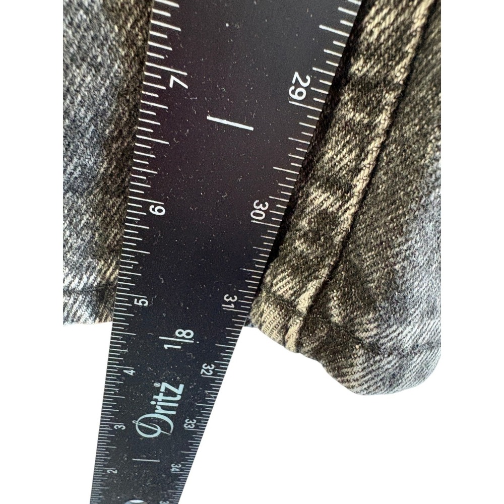 VTG Lee Jeans Men 38x32 (37x31) Gray Denim Union Made Straight Charcoal Wash USA - Picture 6 of 7